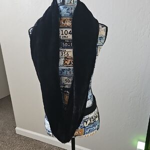 West Loop Black Faux Fur Vest